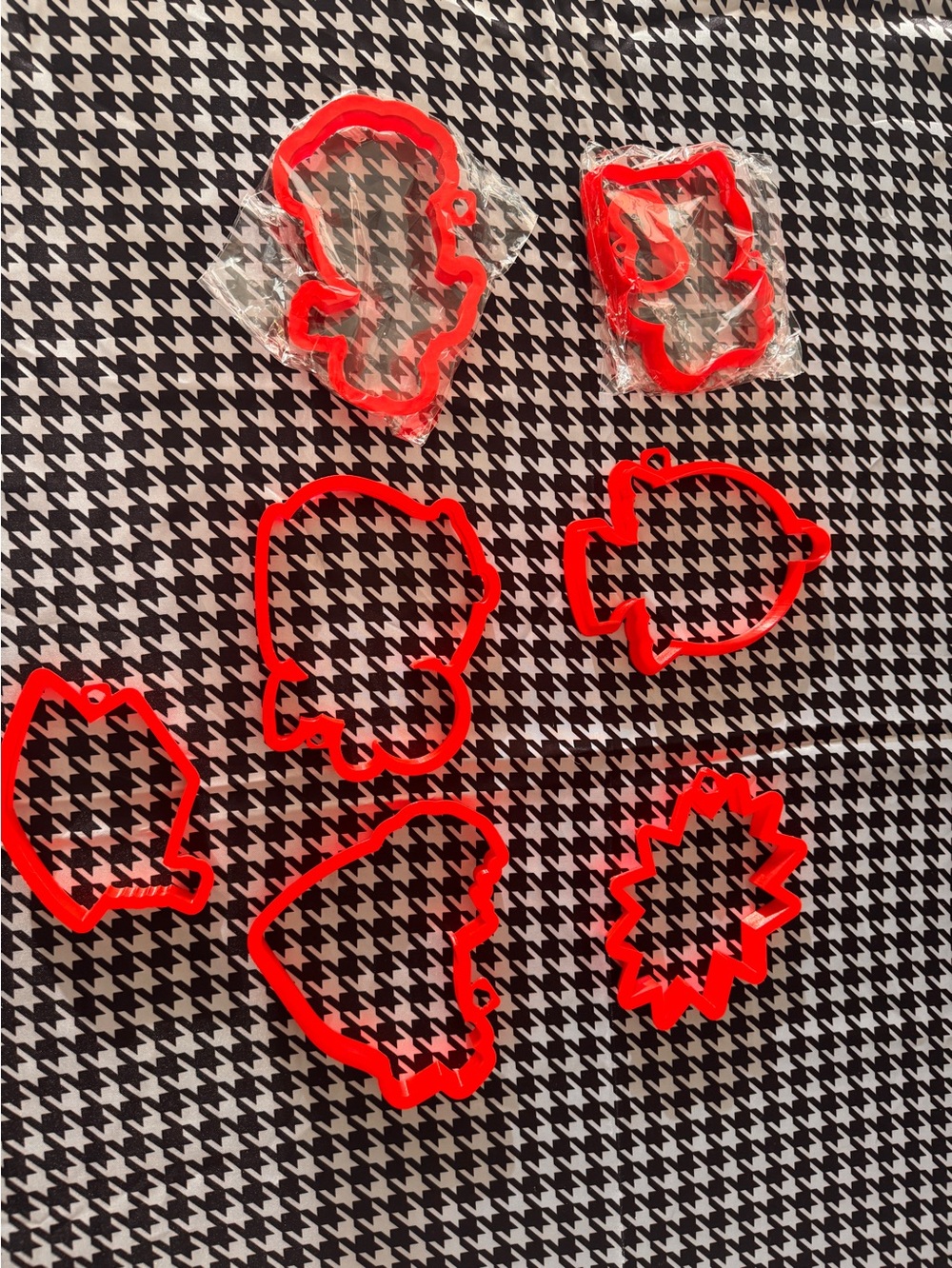 Red Cookie Cutter Set, Some Still Sealed